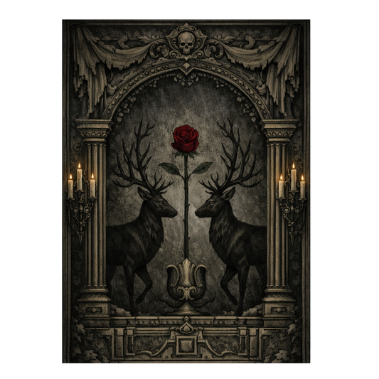 The Deer Rose: Bookish Kindle Case